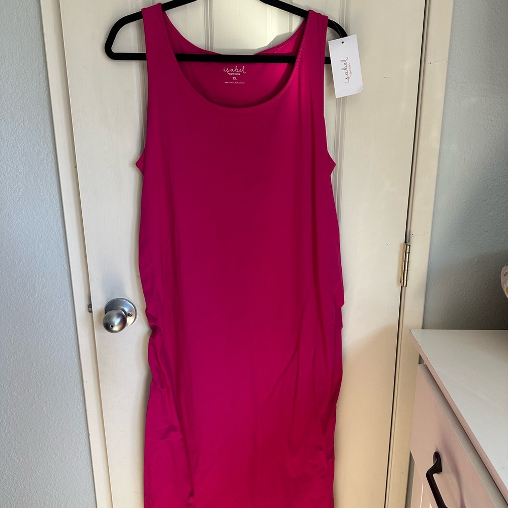 Isabel Maternity by Ingrid & Isabel Fuchsia Maxi Maternity Dress